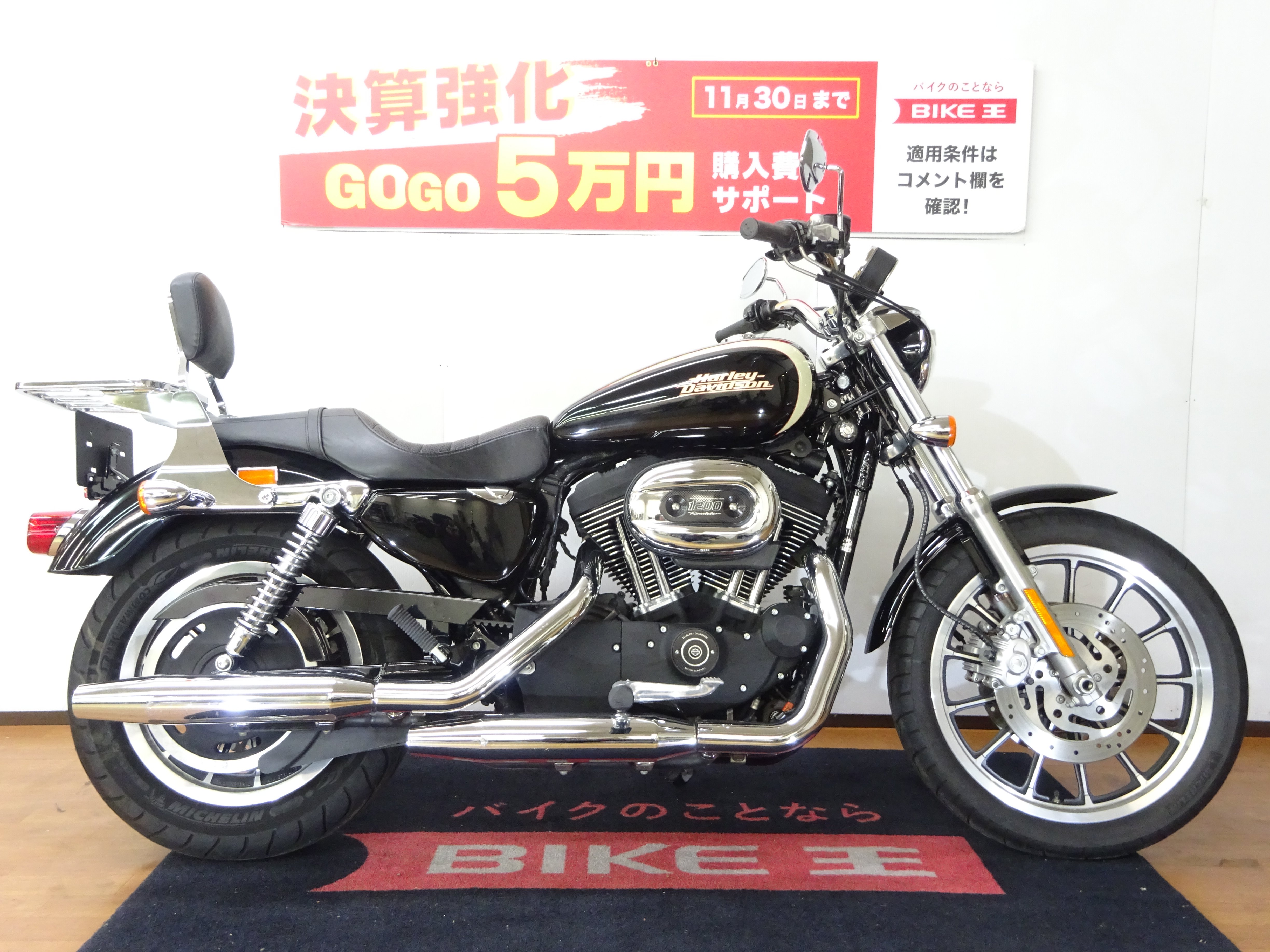 Sportster 1200 Roadster [ XL1200R ] キャリア付きバックレスト