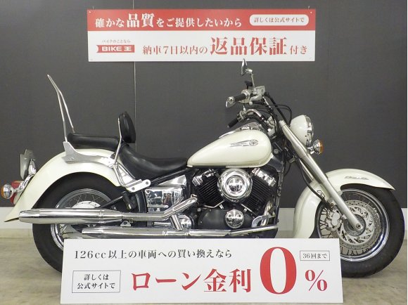 ドラッグスター４００クラシック　バックレスト装備!