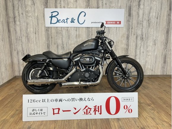 XL883N　アイアン■バッテリー新品■メーター移設■北米マフラー■Zバーハンドル■LEDヘッドライト■タンクブラ