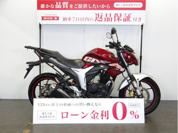 ジクサー150　K-RACING製リアキャリア／キジマ製ヘルメットホルダー／デイトナ製USBポート装備／スペアキーあり