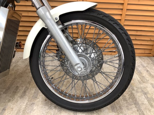 シャドウスラッシャー400　ハリケーン製スラッシュカットマフラー シャドウ 400 NC34 スラッシュカットマフラー スラッシュカット