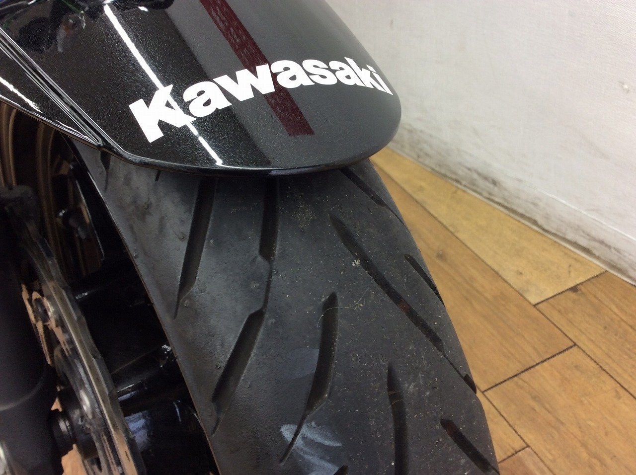 Z400 社外グリップヒーター バーエンドミラー スライダー装備