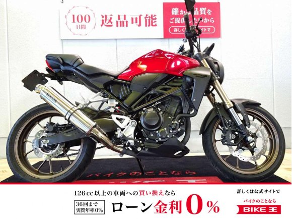 CB250R ABS／2019年モデル／政府認証BMS-Rスリップオンマフラー／カスタムレバー／ヘルメットホルダー装備