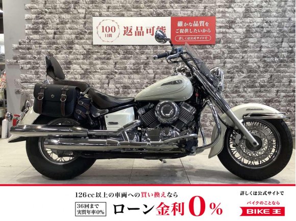 ドラッグスタークラシック400　インジェクション　赤キー有り　エンジンガード　ワイズギアバックレスト　USB電源　フロントバンパー　メットホルダー　サイドバッグ　フロントブレーキマスターカバー