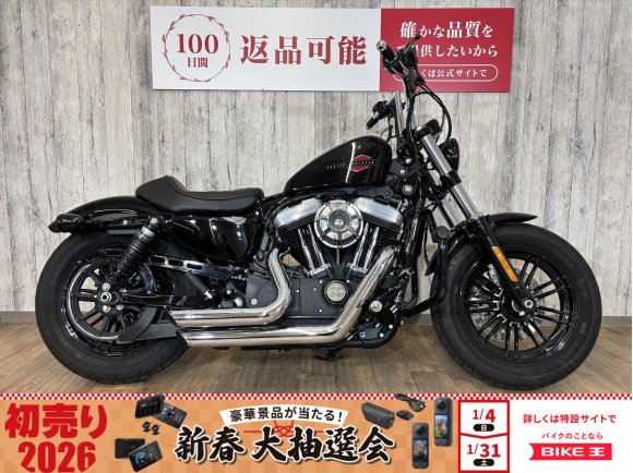 XL1200X　フォーティーエイト・バッテリー新品・バンスマフラー・アレンネスエアクリ・サイドナンバー・10インチハンドル