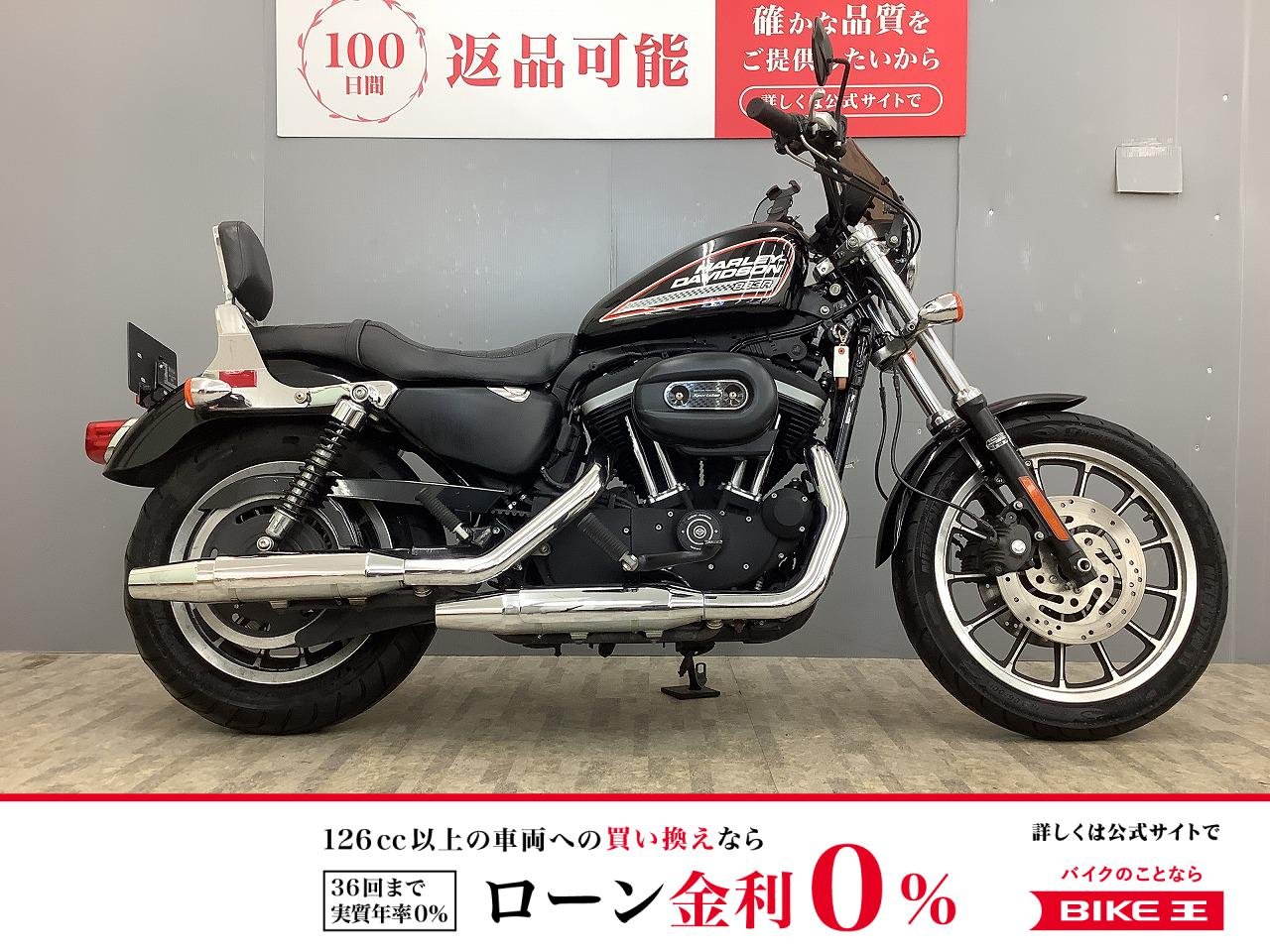 XL883R スポーツスター883R デタッチャブルバックレスト付き！!
