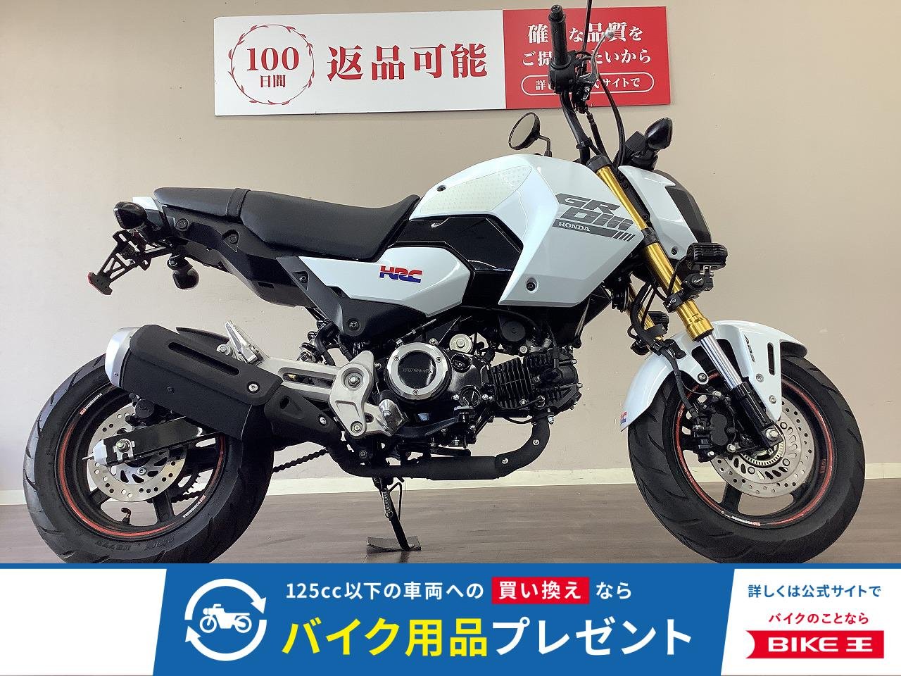 GROM　フォグランプ・フェンダーレス・タイプC電源　5速グロム!