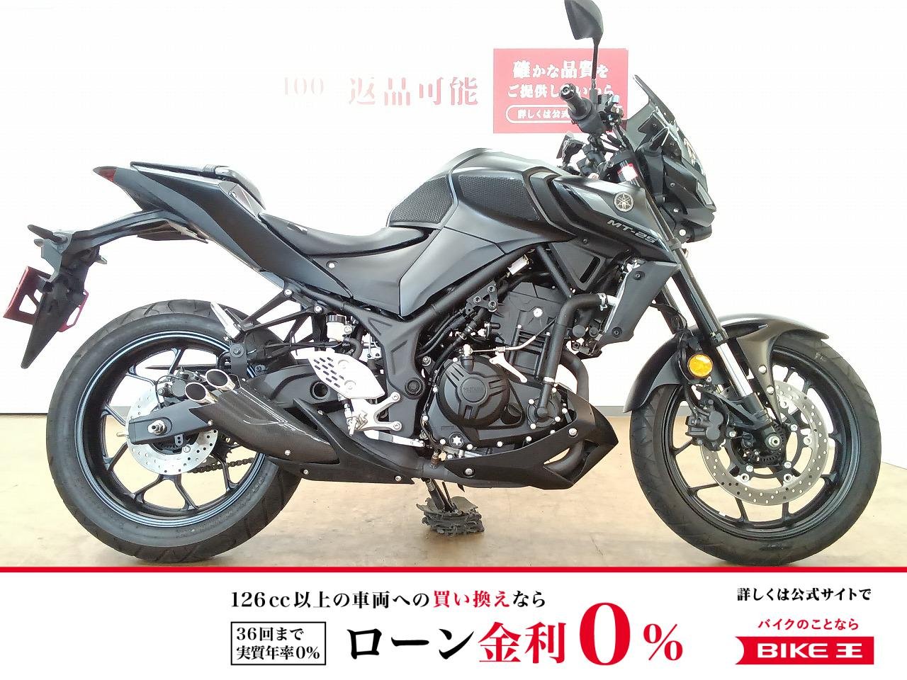 MT-25／ABS／RG43J型／プラナス製マフラー／カスタムレバー／USB電源装備