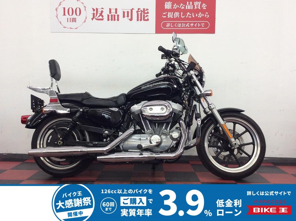 Sportster 883 Super Low [ XL883L ]　2015年モデル　バックレスト/サイドバッグ/ワールドウォーク製リヤサス