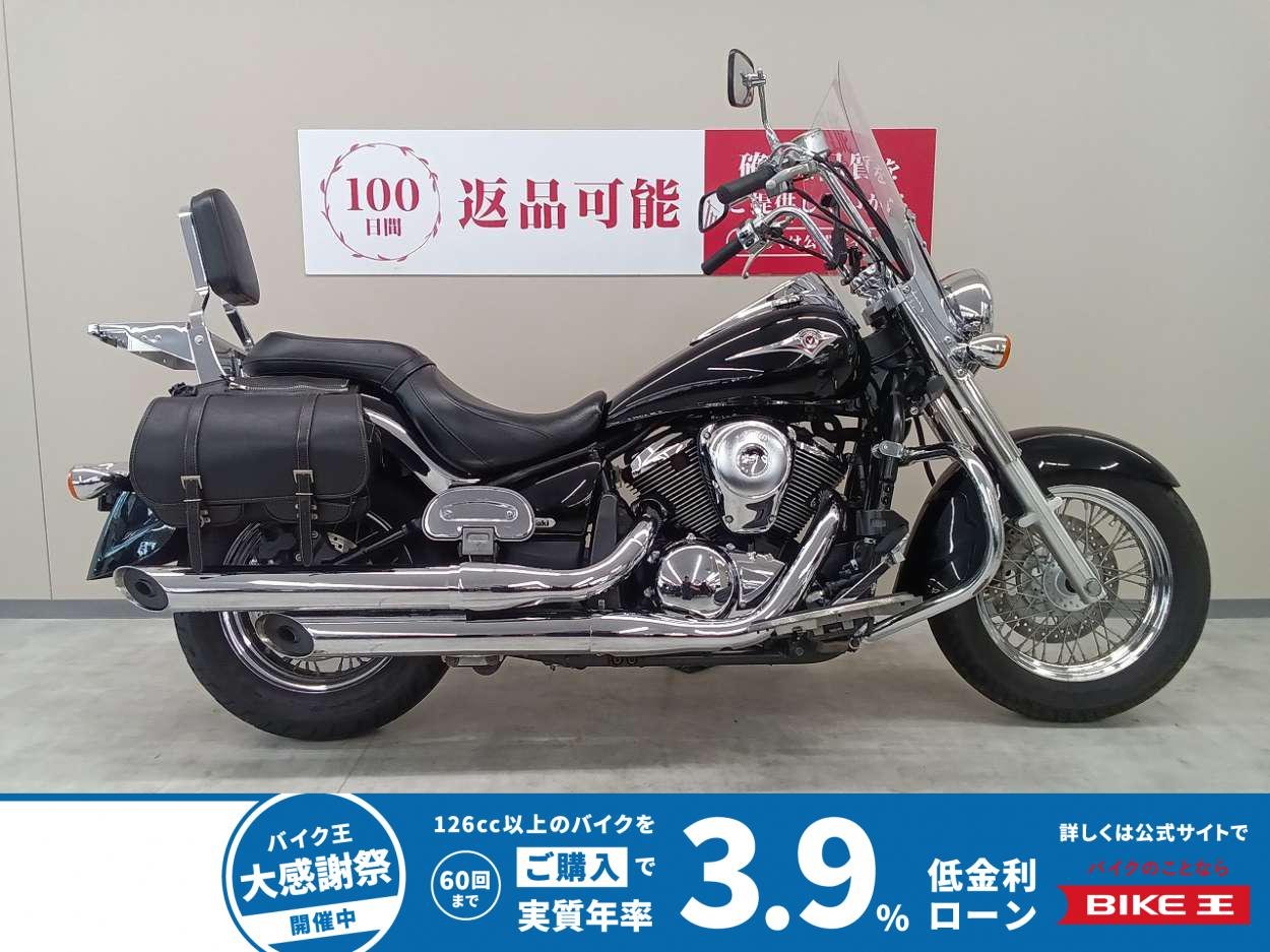 バルカン９００クラシック　リアキャリア＆バックレスト！　純正オプションスクリーン！　サイドバック＆エンジンガード!