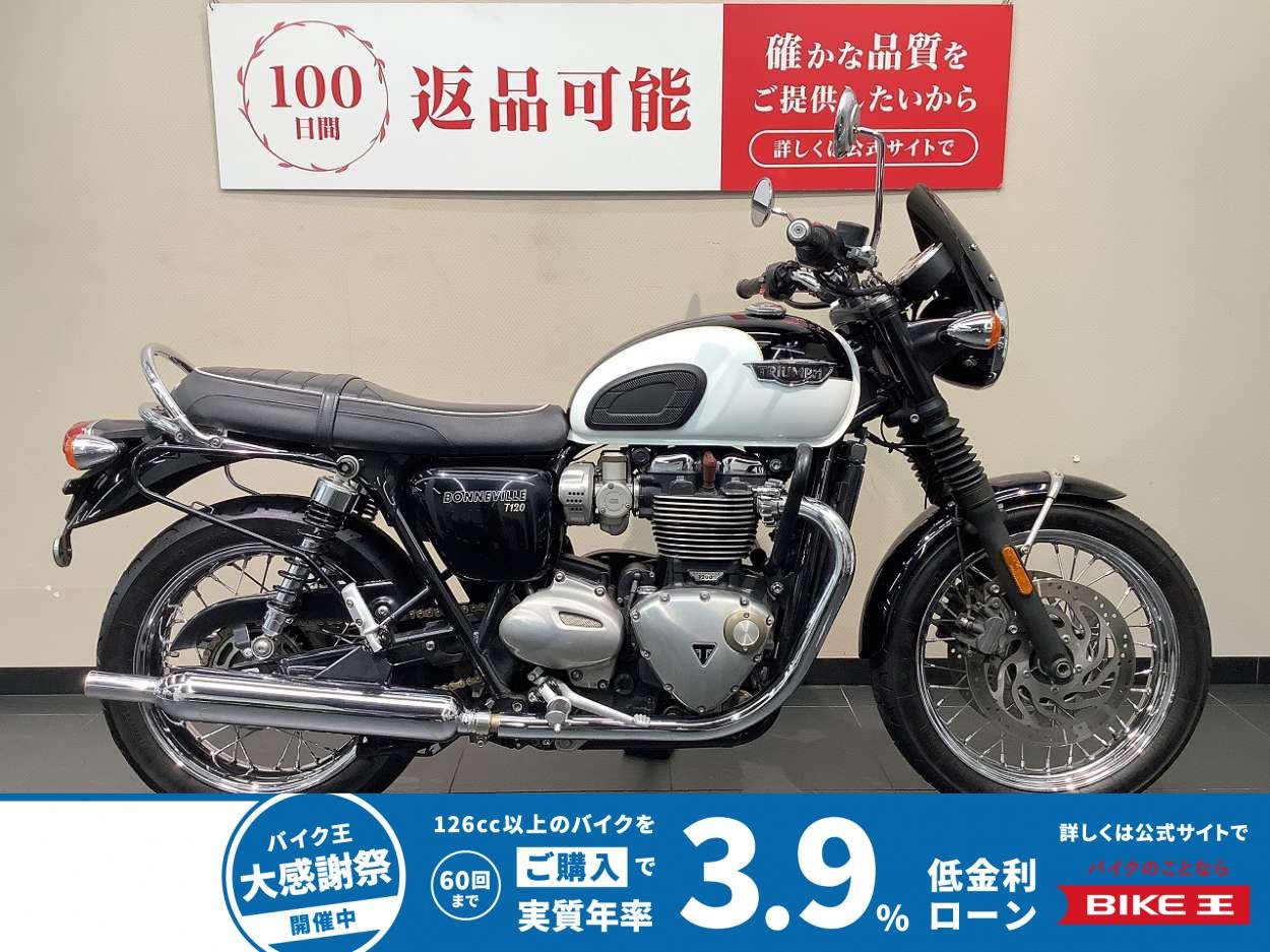 ボンネビルT120　グリップヒーター　エンジンガード　サドルバッグサポート付