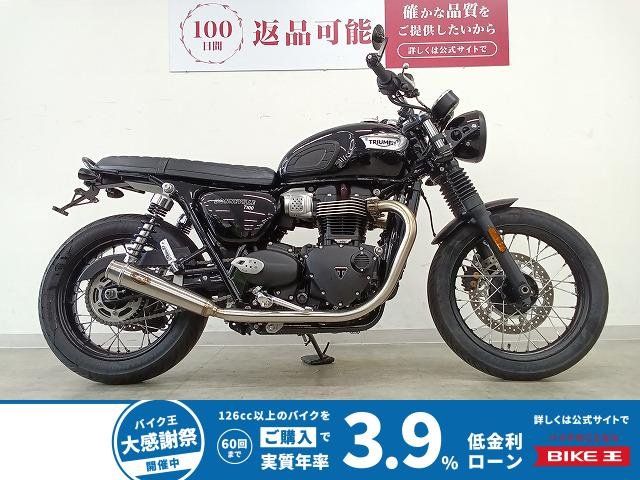ボンネビルT100　MOTONE製バーエンドミラー／LEDウインカー／フェンダーレス／社外マフラー！!