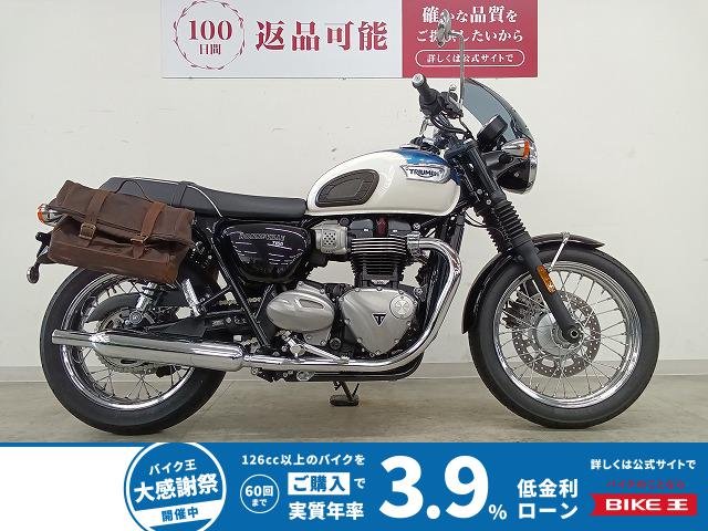 ボンネビルT100　フライスクリーン/LONG RIDE製サドルバッグ