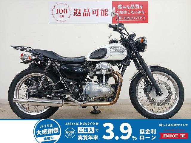 W400　POSH製ステンレスキャプトンマフラー／2008年モデル／リアキャリア付き